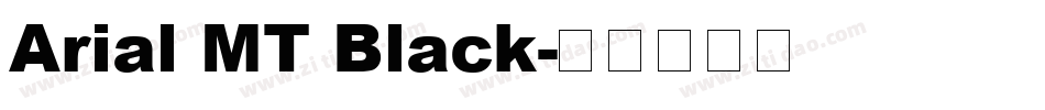 Arial MT Black字体转换